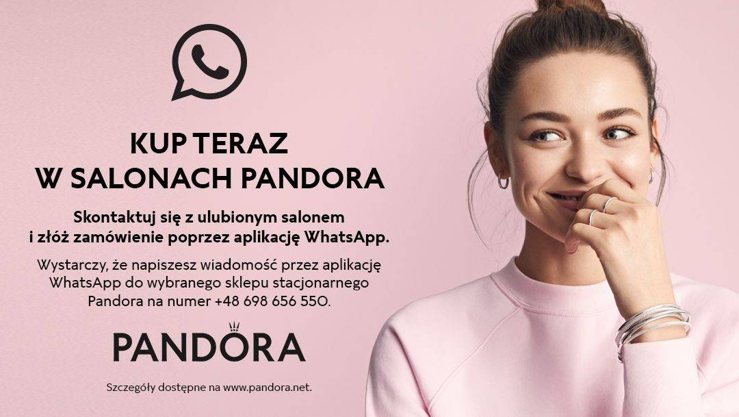 Sprzedaż WhatsApp w salonach Pandora>