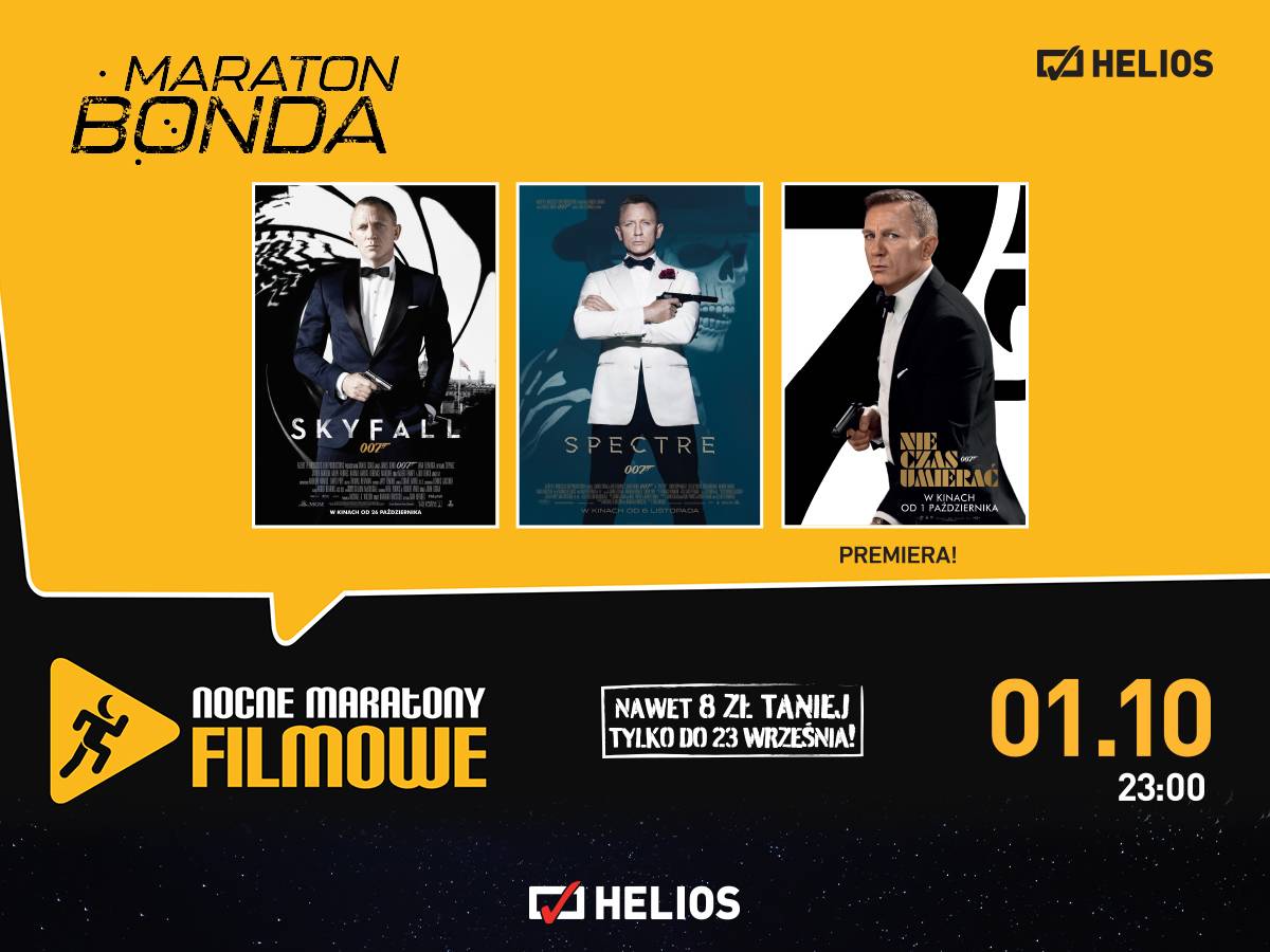 Maraton Bonda w kinie Helios
