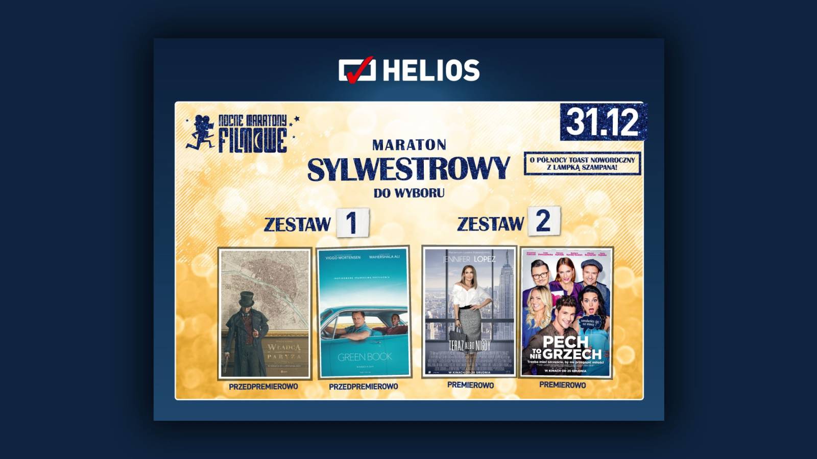 Maraton Sylwestrowy w kinie Helios